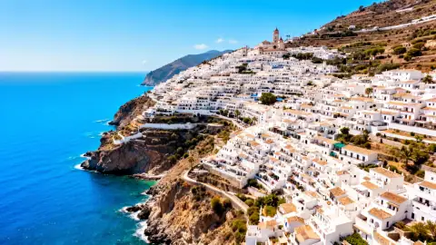 Costa del Sol coastline at twilight